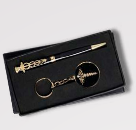 Customized Corporate Gift Set - Pen & Keychain PK-04 DR SET GP